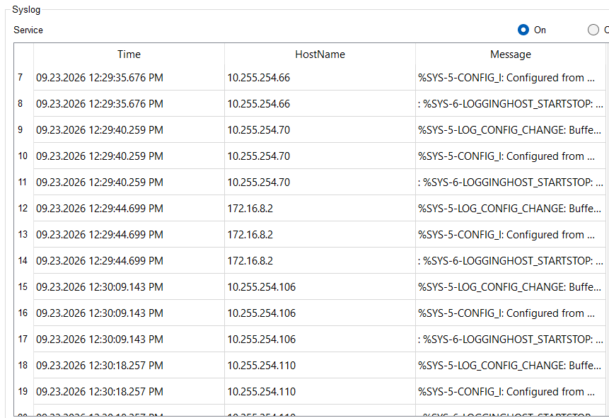 syslog